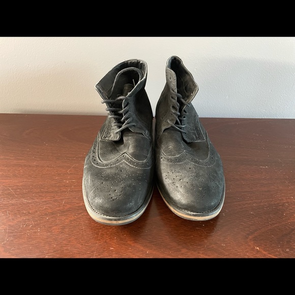 Aldo Black Suede Boots - Picture 2 of 6